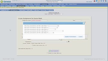 Genesis - Tagging Common Assessments