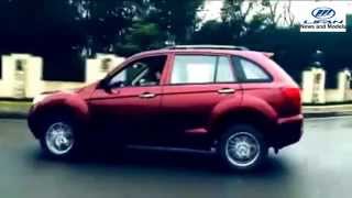 Бордовый Lifan X60 SUV (Лифан Х60 СУВ) 2015 по городу