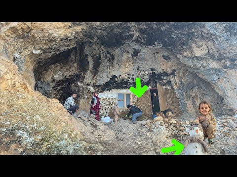 Rebuilding A Mountain Cave Into A Warm Safe Home For A Pregnant Woman 