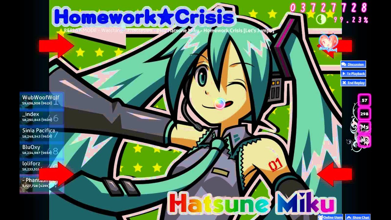 osu! Hatsune Miku - Homework Crisis [Let's Jump!!] + HR 98.68% | 314 pp ...