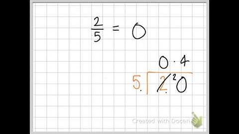 How to convert a fraction to a decimal using short division.