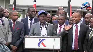 🚨 LIVE: Kalonzo Musyoka Delivers Major Press Statement with Linda Mwananchi Team screenshot 4