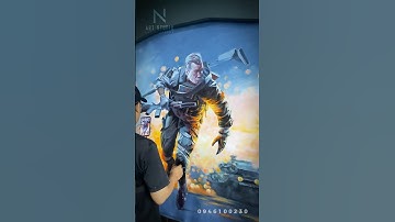 Tranh tường 3D phòng game #mural #tranh_tường_kiên_giang