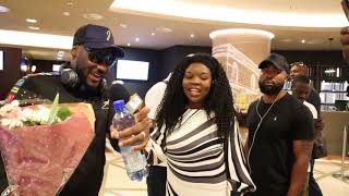 Anastasia Fechner Show with 2Baba 2face Idibia in Frankfurt City, Germany.