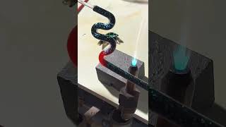 Amazing Glass Blowing Art: Crafting A Stunning Glittering Dragon #glassgem #gandharagems