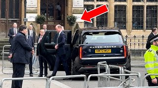 Brave-faced Prince William stands strong without Kate amidst protests at Westminster Abbey