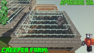 Chasecraft Skyblock S3EP26- Building A Creeper Farm!