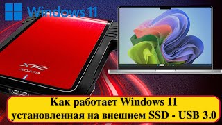 Как работает Windows 11 установленная на внешнем SSD диске - USB 3.0