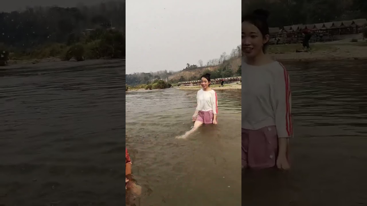 Hot girl swimsuit live streaming in river & lakeㅣBIKINI LOOKBOOk