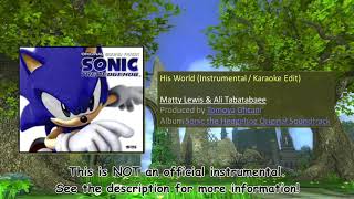 Sonic The Hedgehog (2006) - His World (Instrumental / Karaoke Version) chords