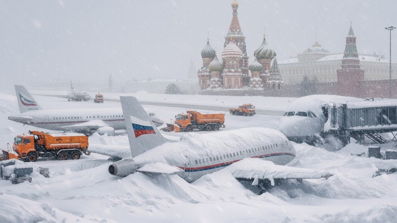 МОСКВА В ХАОСЕ! Рекордная метель засыпала дома и автомобили, мощная лавина сошла с Эльбруса
