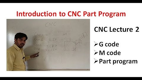 CNC | CNC part program, CNC programming | Introduction of part program | G code | M code | lecture 2