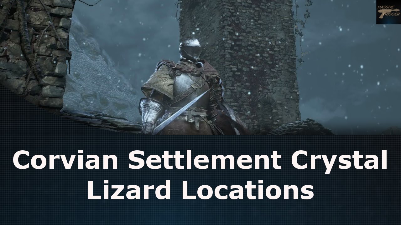 Dark Souls 3 Ashes Of Ariandel Corvian Settlement Crystal Lizard Locations Youtube