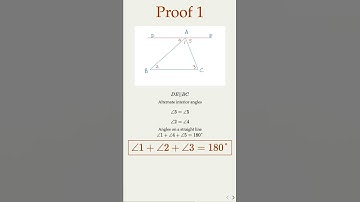 Geometry Proofs: Angle Sum Theorem