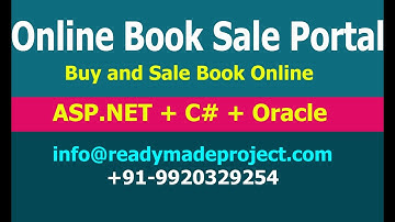Online Book Sale Portal, ASP.NET and Oracle Configuration and Working demo by readymadeproject.com