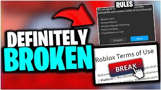 You have DEFINETLY Broken these Roblox Rules