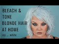 How to bleach and tone blonde hair at home Icy White Blonde - nicqui madden