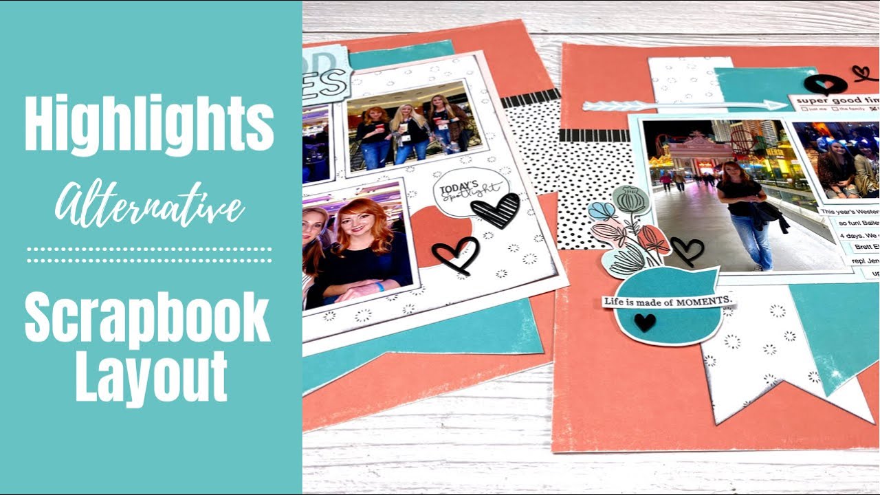 Double Page Scrapbook Layout Idea / VIP Highlights