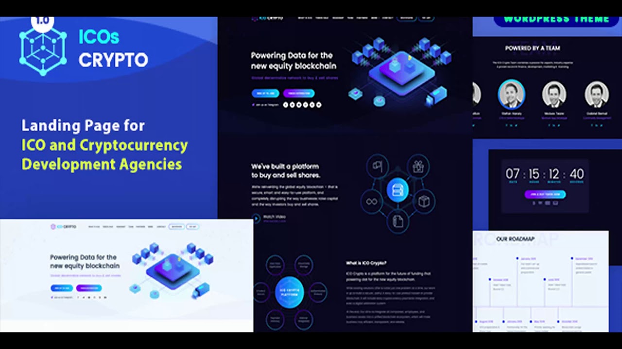 ICOs Crypto - Bitcoin, Cryptocurrency & ICO Landing WordPress Theme | Themeforest Website Templates