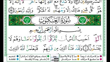 عمر القزابري سورة العنكبوت مكتوبة