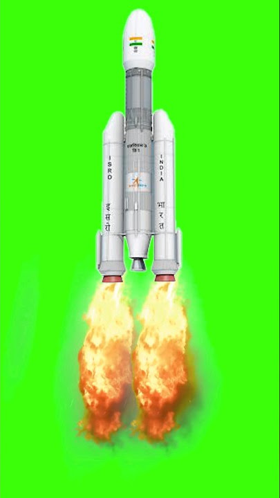 Rocket Chandrayaan 3 VFX Green screen Free Copyright Free