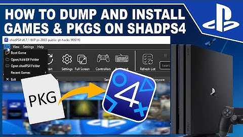 ShadPS4 PKG installation Tutorial, How to dump & install Games/Fpkgs