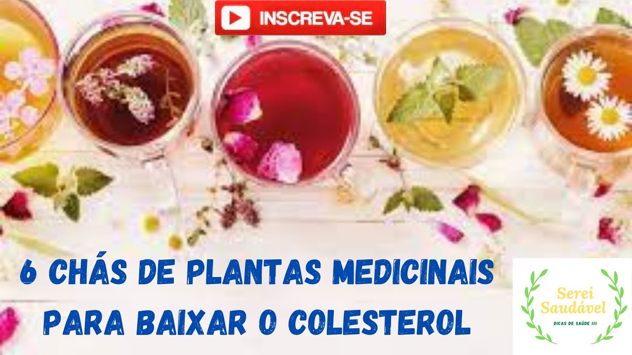 6 Chás que baixam o COLESTEROL - YouTube