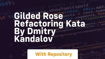 gilded rose refactoring kata by dmitry kandalov