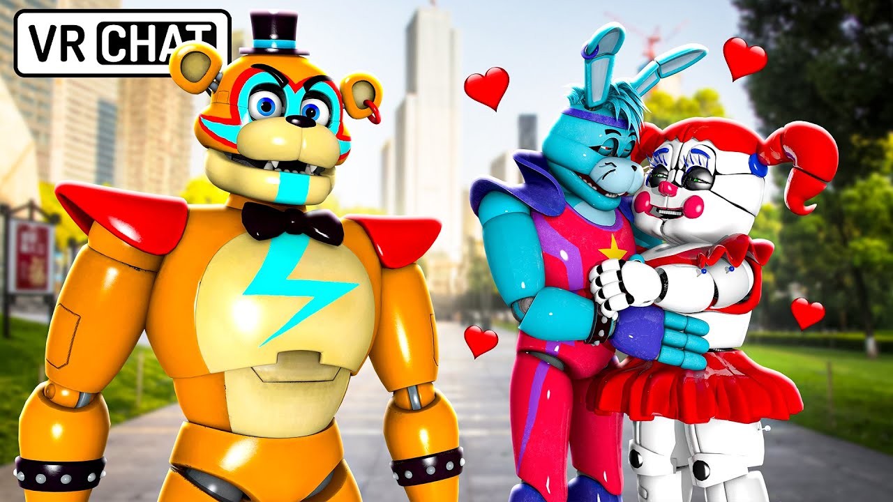 Glamrock Freddy is a THIRD WHEEL in VRChat!