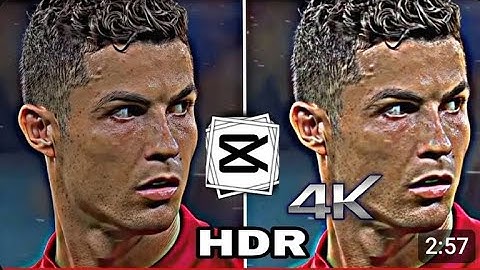 How To 4k Video Editing Capcut, Football || Capcut Hdr Tutorial in Easy Way ||