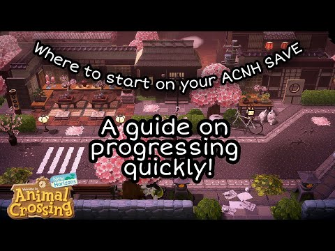 A ACNH Guide On how to progress a new save quickly//Animal Crossing:New Horizons//Part 1