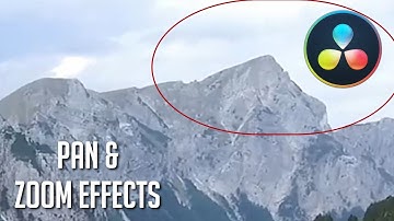 Make a Zoom and Pan Effect | Davinci Resolve 14 Tutorial