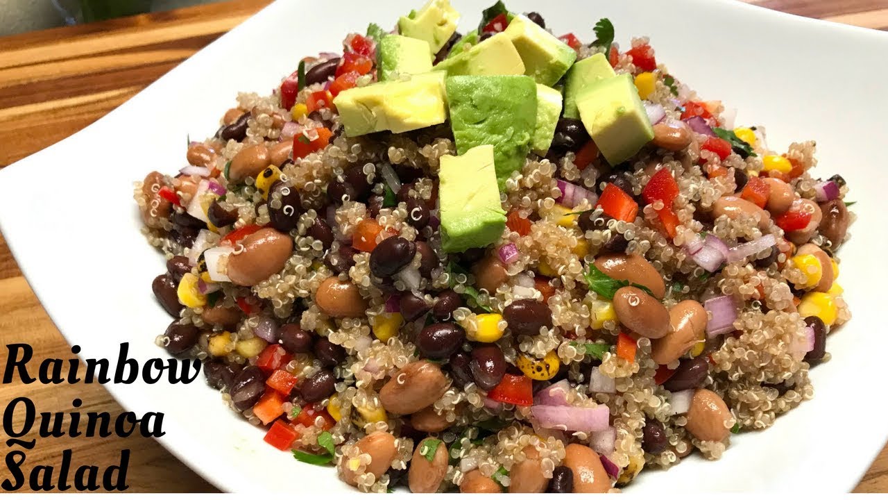 Rainbow Quinoa Salad Jars with Peanut Miso Dressing - Healthyish