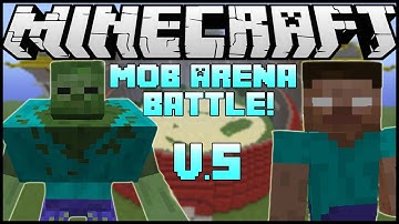 "MUTANT ZOMBIE VS. EVIL HEROBRINE!" - Minecraft: Mob Battle Arena! (Mutant Creatures\Herobrine Mod)