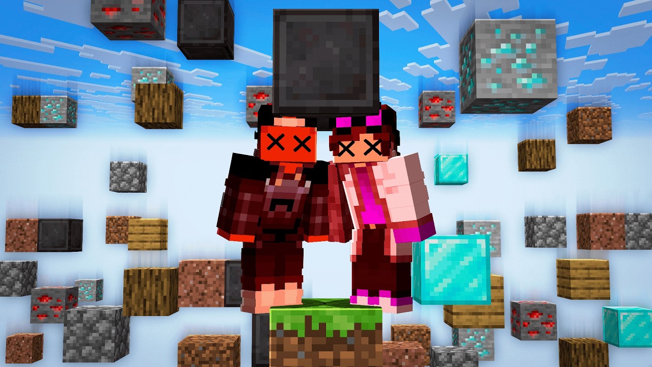 minecraft mas CHOVE BLOCOS ALEATÓRIOS