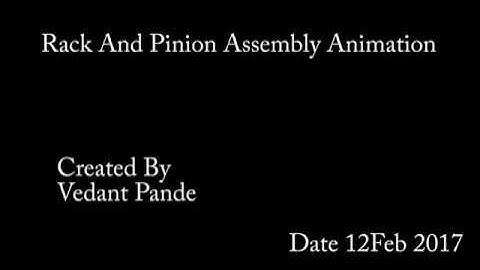 Rack And Pinion Assembly Animation |SolidWorks