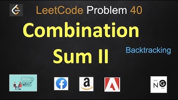 combination sum ii | combination sum ii leetcode | leetcode 40 | backtracking | Facebook Amazon