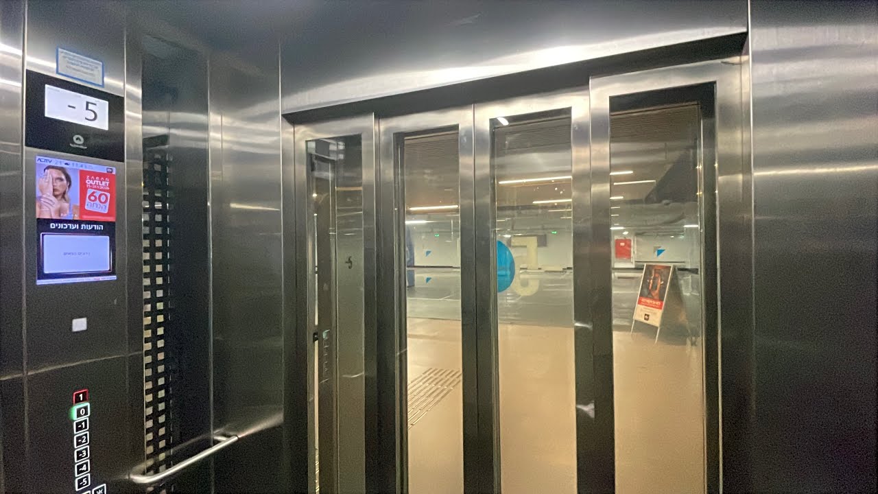 2024 Schindler MRL traction elevators at Big Fashion Glilot - Ramat HaSharon, IL.