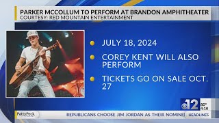 Parker McCollum to perform at Brandon Amphitheater in 2024
