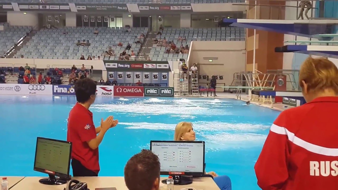 Diving world series Dubai 2016 practice