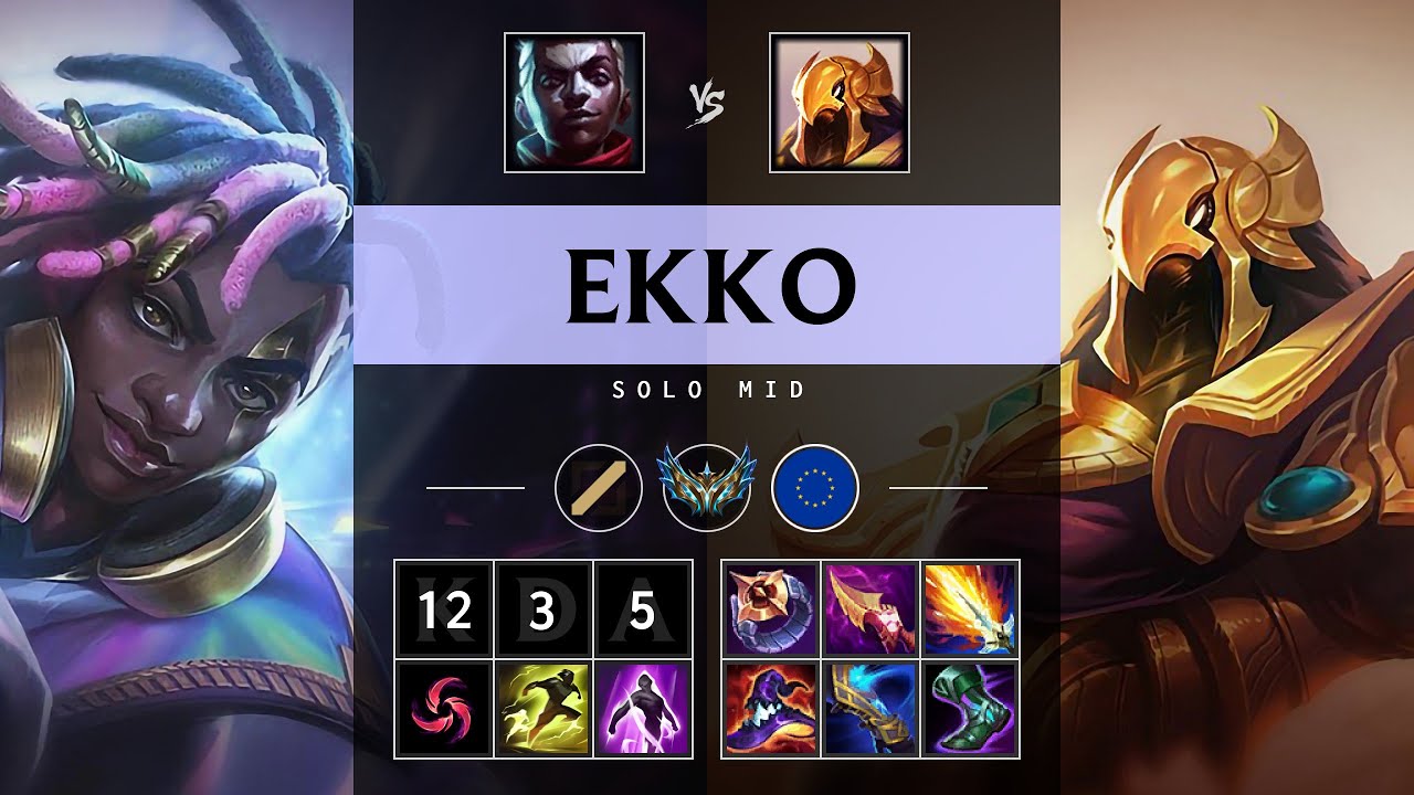 Ekko Mid vs Azir - EUW Challenger Patch 25.S1.2