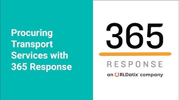 365 Response eProcure Digital Transport Marketplace Service