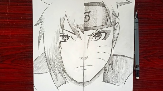 SASUKE VS NARUTO - SPEED DRAWING #ArteECiaBrasil 