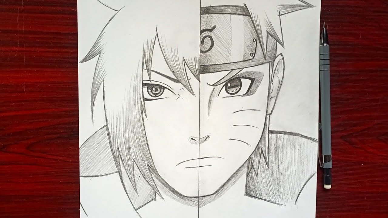 MEUS DESENHOS #Naruto & Sasuke