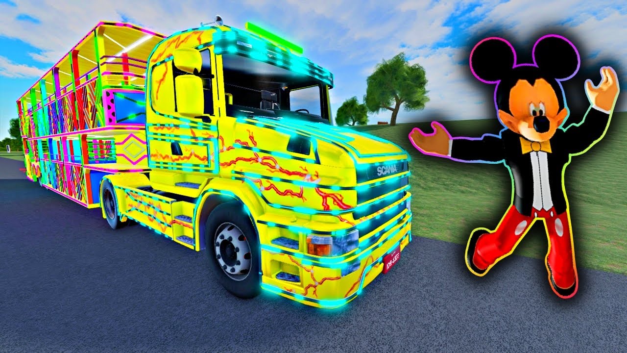 MICKEY DA CARRETA FURACÃO no ROBLOX jogo da carreta da alegria com ...