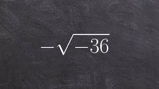 Tutorial - How to simplify the square root of a negative square number using imaginary unit i ex 8