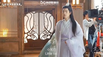 The Longest Promise Weibo updated: Some fun scenes on set.