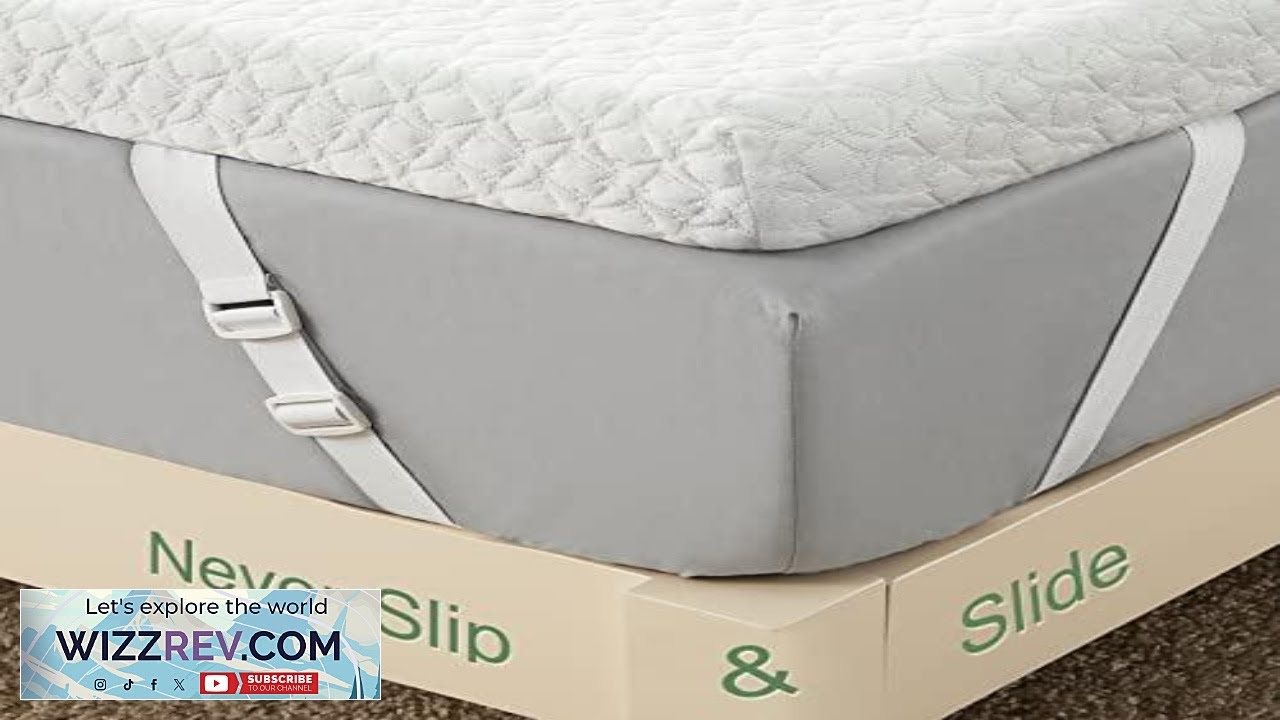 Наматрасник Garvee Twin с эффектом памяти, двухслойный, 2 дюйма, Garvee