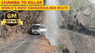 Bus ride on world’s most dangerous route - Chamba to Killar | Pangi series P-2 | Himbus