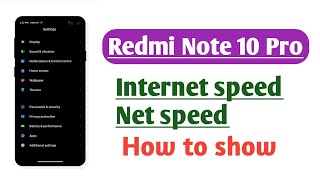 Redmi Note 10 Pro , How to show internet speed net speed on status bar screenshot 5